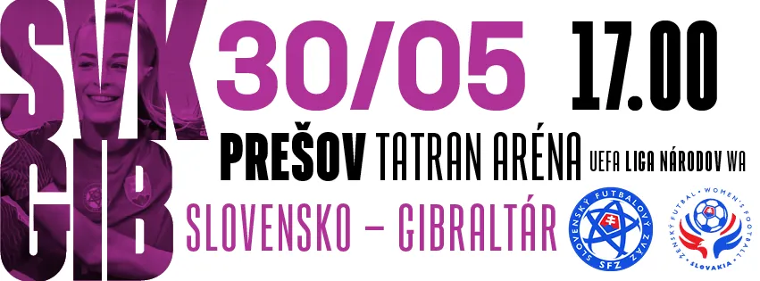 Predaj lístkov na zápas žien Slovensko - Gibraltár