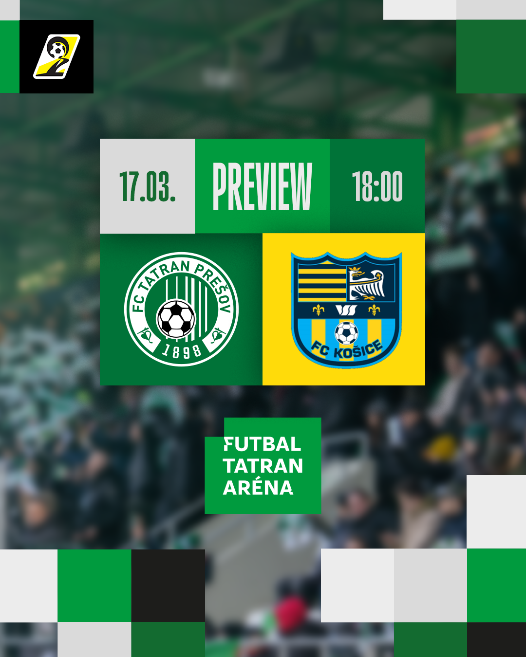 V PREŠOVE SA BUDE HRAŤ O FINÁLE. TATRAN PRIVÍTA FC KOŠICE